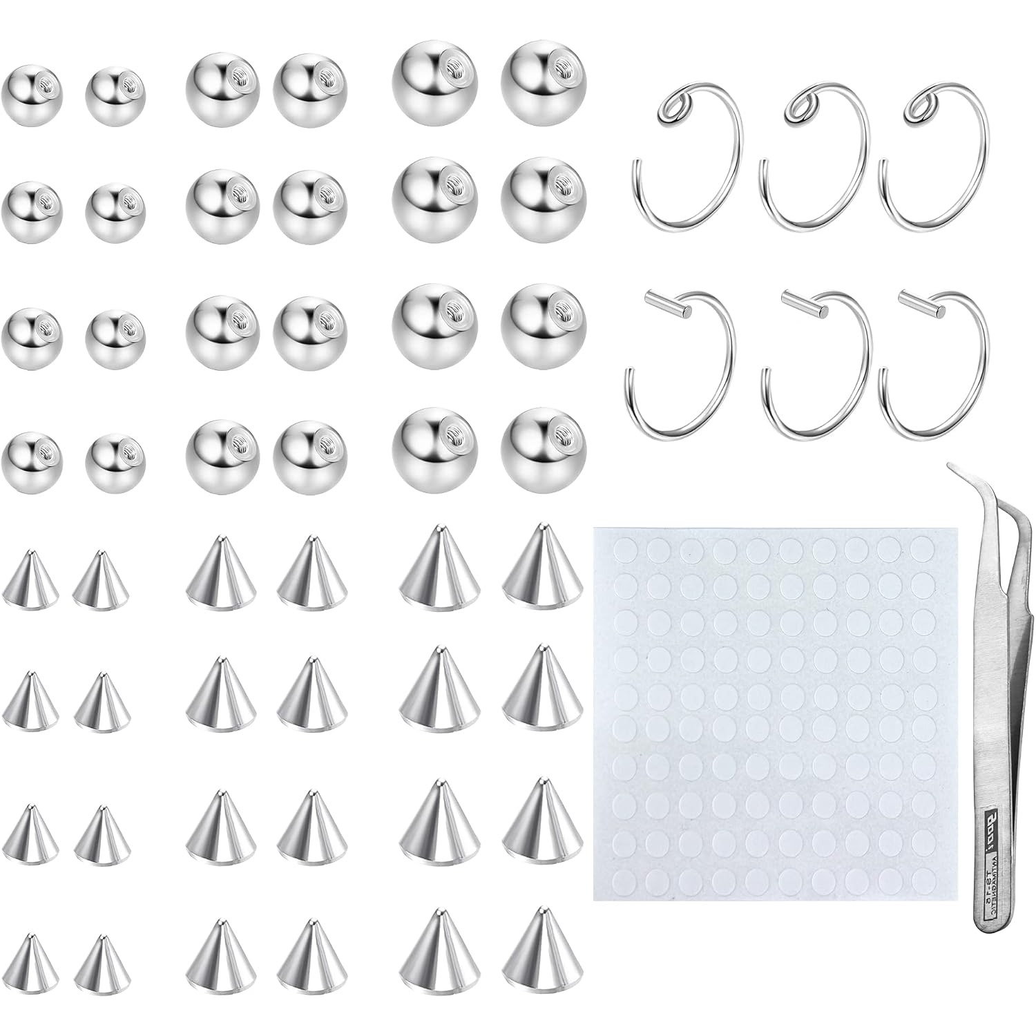 Body Jewelry Replacement Ball - Drperfect Nhẫn Mày Giả Khuyên Môi