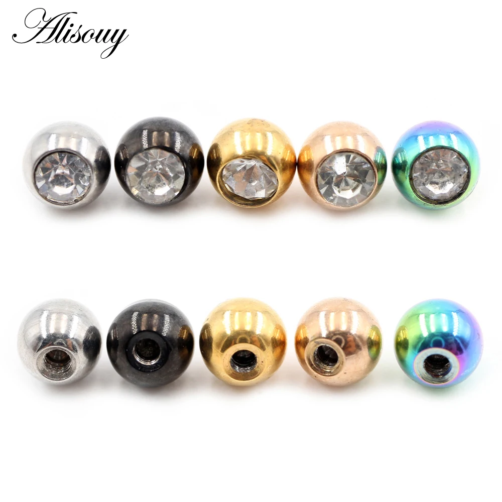 2 Pieces 14G/16G Zircon Stainl - đánh giá và giá Body Jewelry Replacement Ball