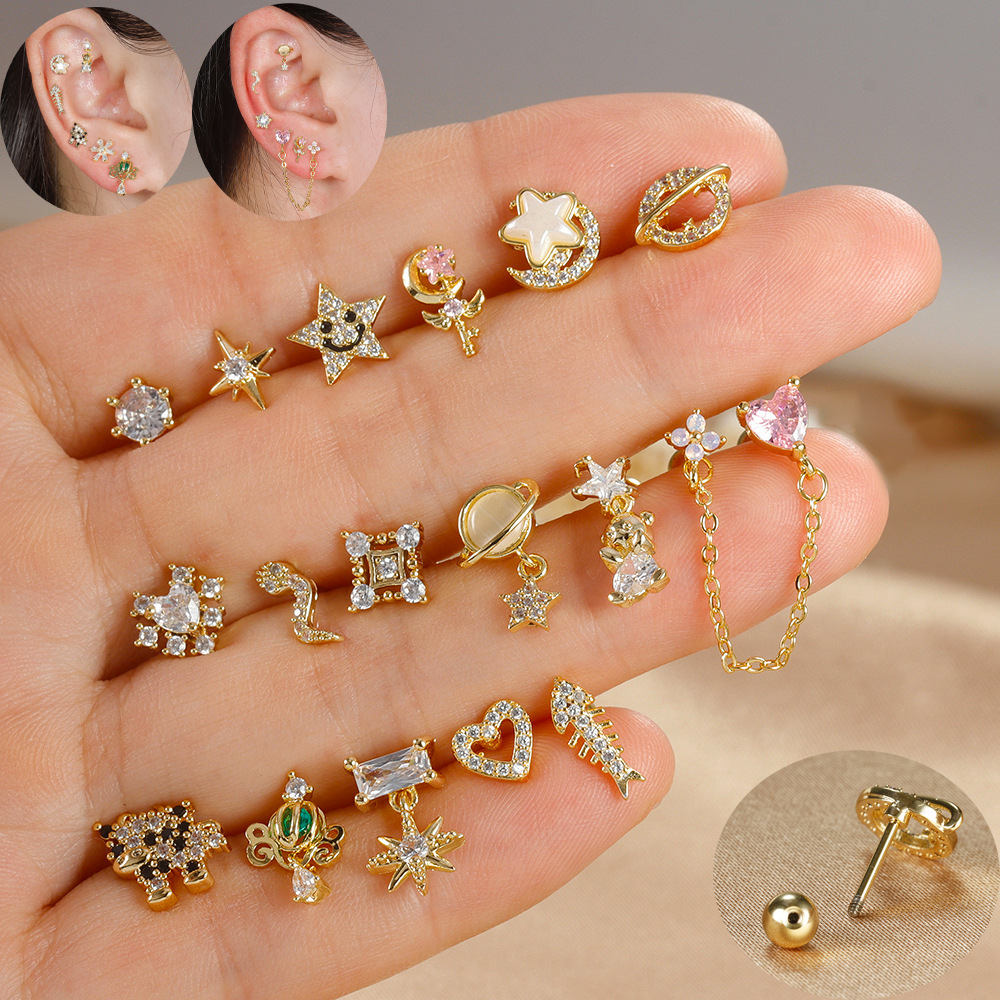 1pc Cartilage Ear Piercing Ear - đánh giá và giá Body Jewelry Surgical Steel