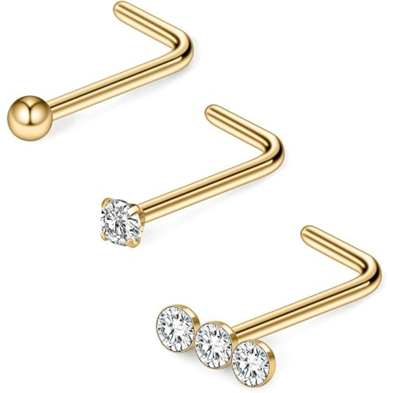 3PCS 20G Surgical Steel Triple - đánh giá và giá Body Jewelry Surgical Steel