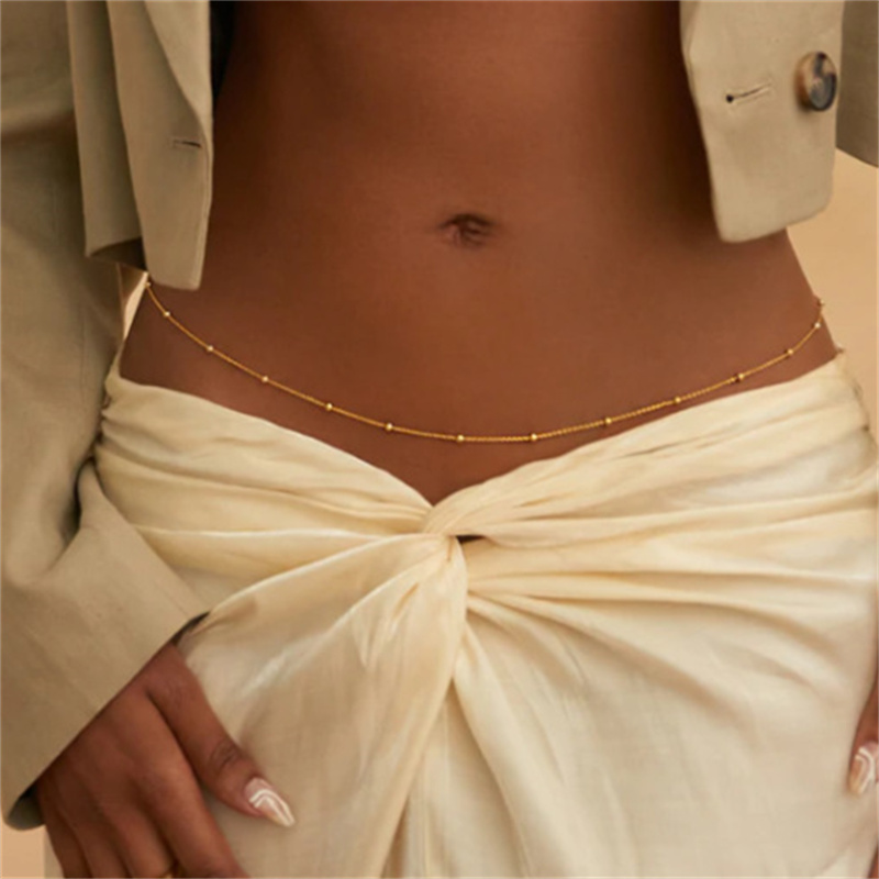 Girls Simple Beaded Belly Chai - đánh giá và giá Body Jewelry For You