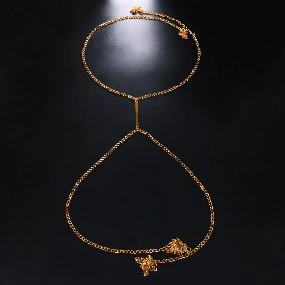 Sexy Metal Chest Chain Harness - đánh giá và giá Body Jewelry Retainers