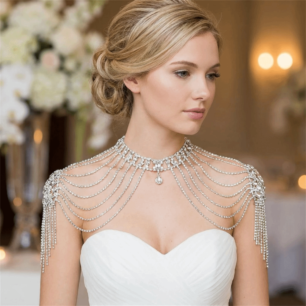 Luxurious Design Rhinestone Sh - đánh giá và giá Body Jewelry Necklace