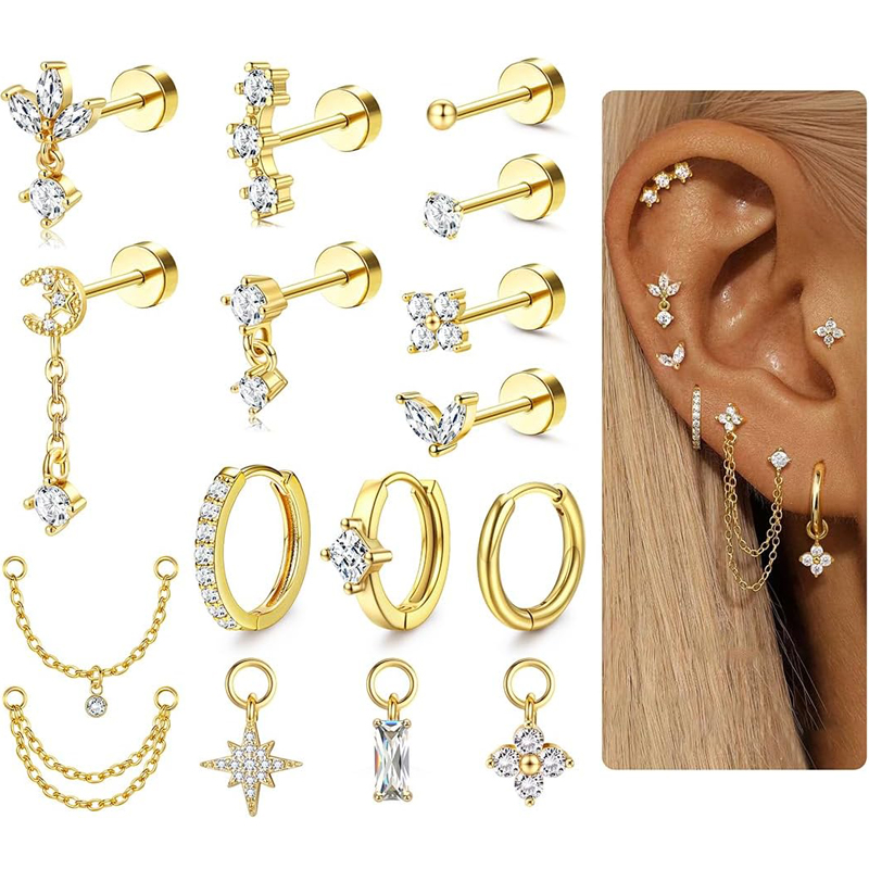 16 Gauge Cartilage Earrings fo - đánh giá và giá Body Jewelry Surgical Steel