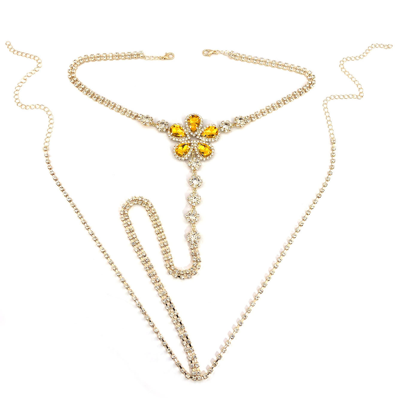 1pc Flower Shaped Sexy Rhinest - đánh giá và giá Body Jewelry For You
