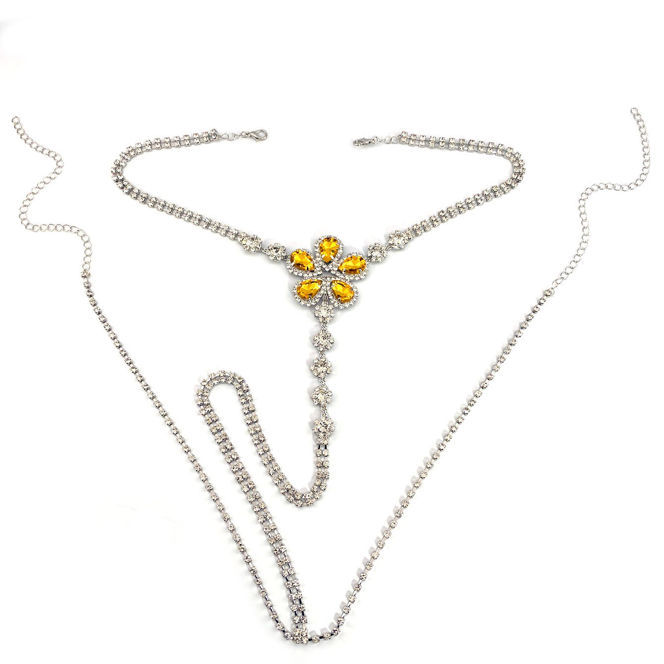 1pc Flower Shaped Sexy Rhinest - đánh giá và giá Body Jewelry For You
