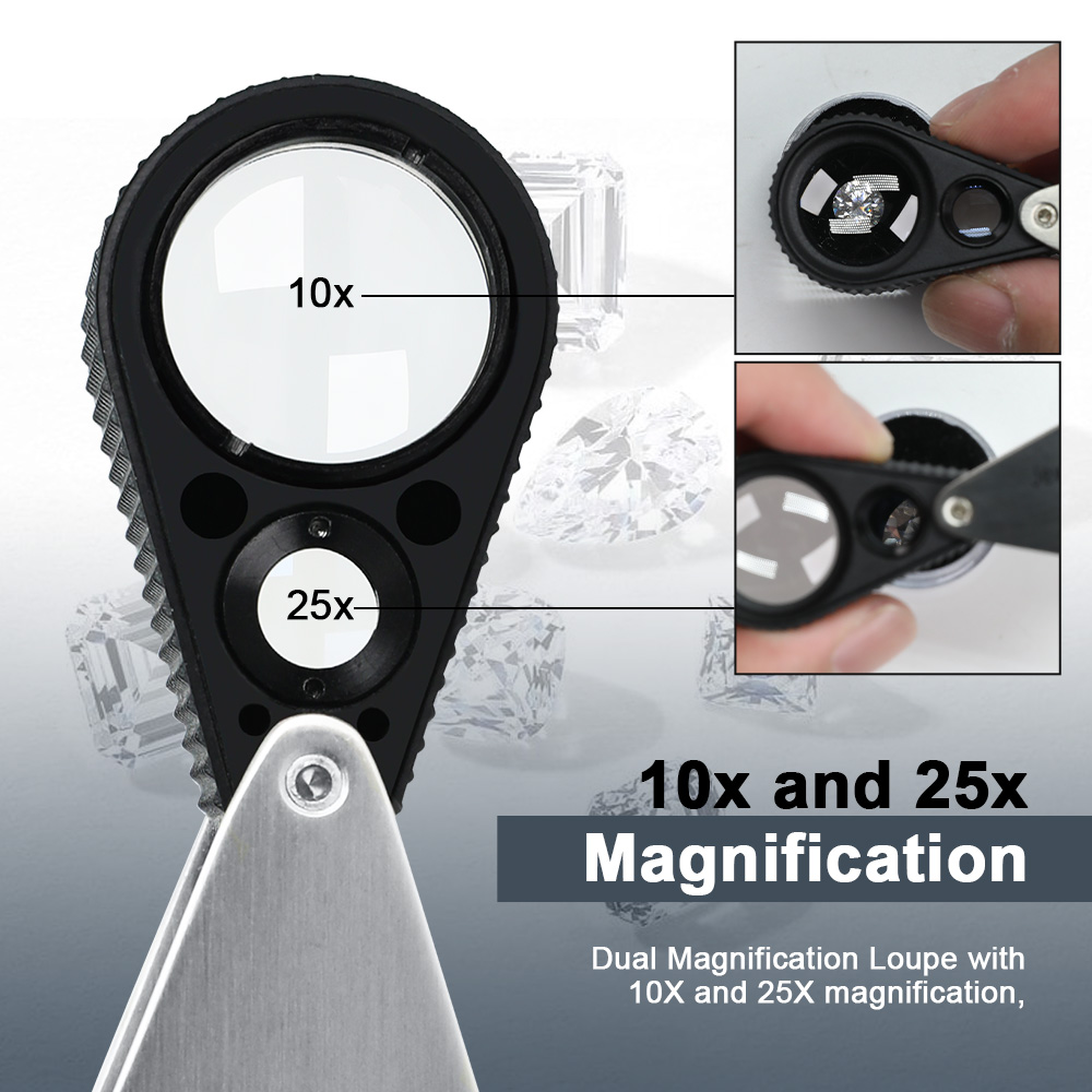 Dual 10X 25X Jewelry Loupe - S - đánh giá và giá Body Jewelry Repair