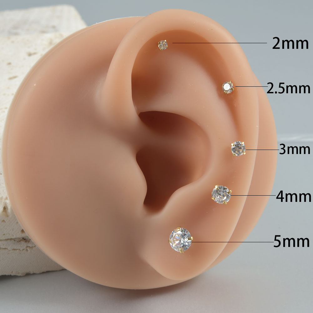 1Pair Surgical Steel Catch Rou - đánh giá và giá Body Jewelry Surgical Steel