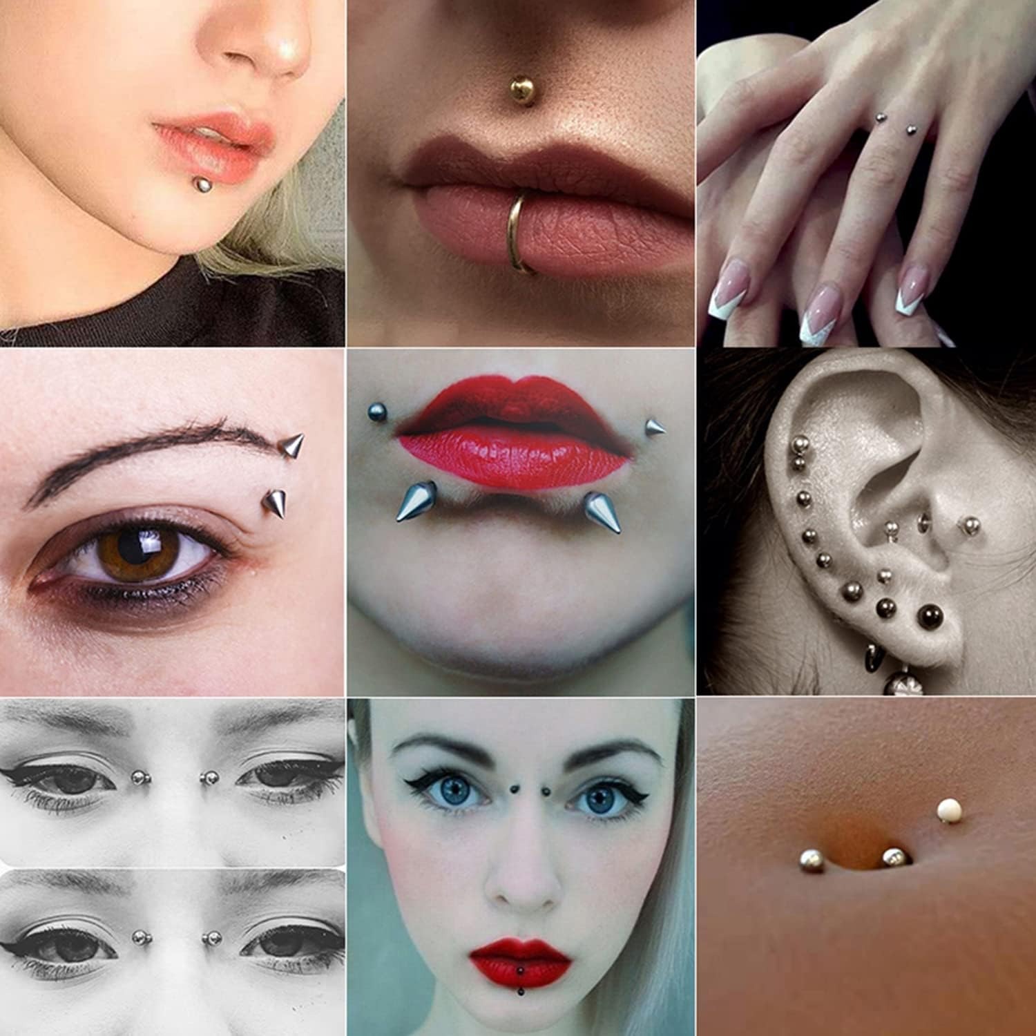Drperfect Nhẫn Mày Giả Khuyên  - đánh giá và giá Body Jewelry Replacement Ball